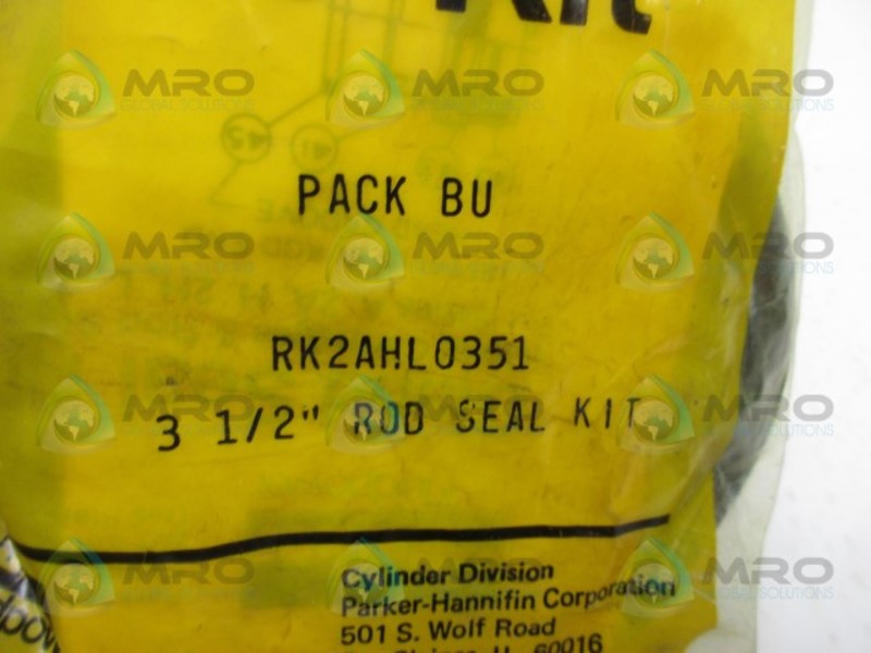 PARKER RK2AHL0351 3-1/2" ROD SEAL KIT * NEW IN FACTORY BAG *