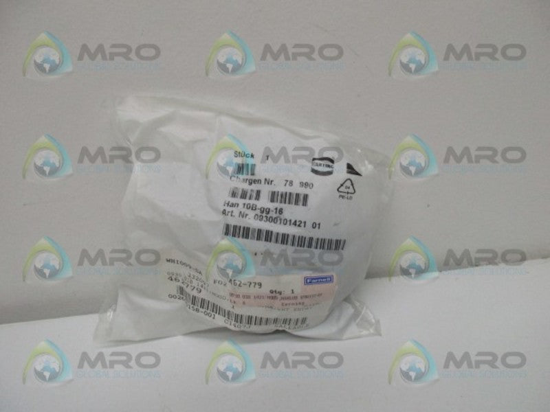 HARTING HAN10B-GG-16 HEAVY DUTY POWER CONNECTOR  NSMP