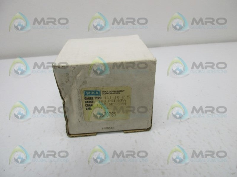 WIKA 9670785 PRESSURE GAUGE  NSMP