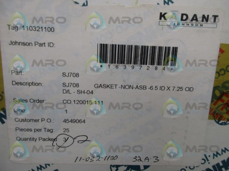 KADNAT SJ708 GASKET (IN BOX)  NSNP