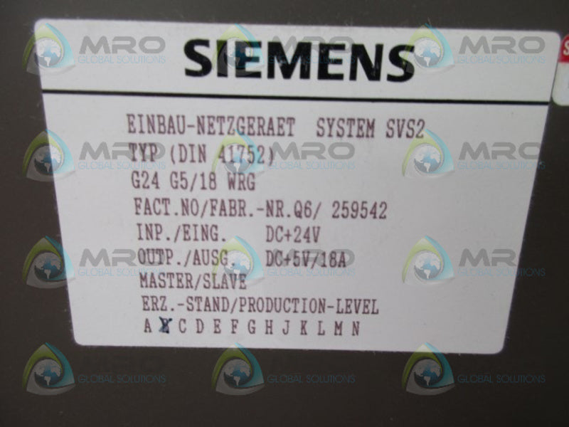 SIEMENS SIMATIC 6EV3053-0EC  NSMP
