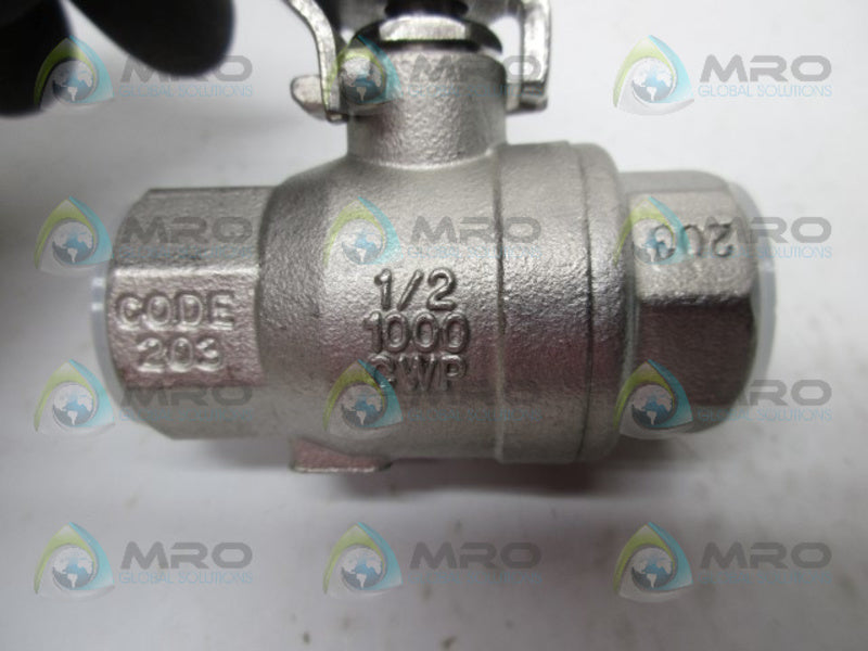 SHARPE 1/2" BALL VALVE 1000 CWP  NSNP
