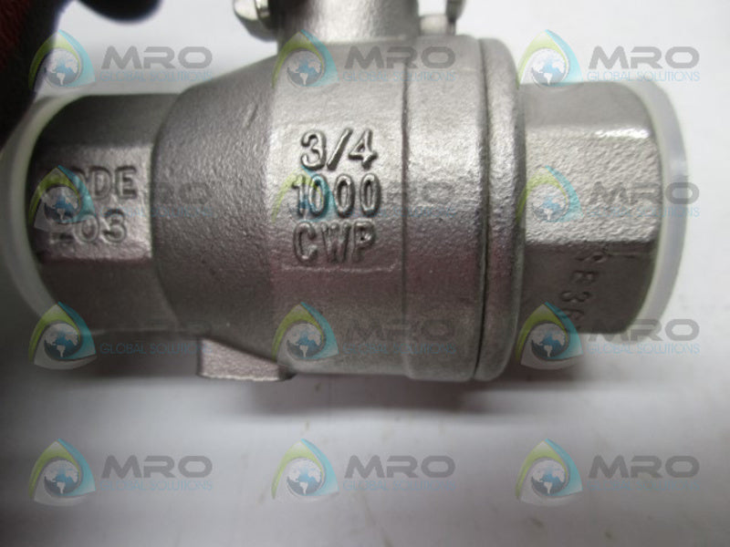 SHARPE 3/4" BALL VALVE 1000 CWP  NSNP
