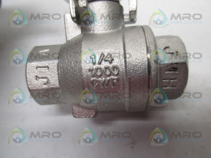 SHARPE 1/4" BALL VALVE 1000 CWP  NSNP