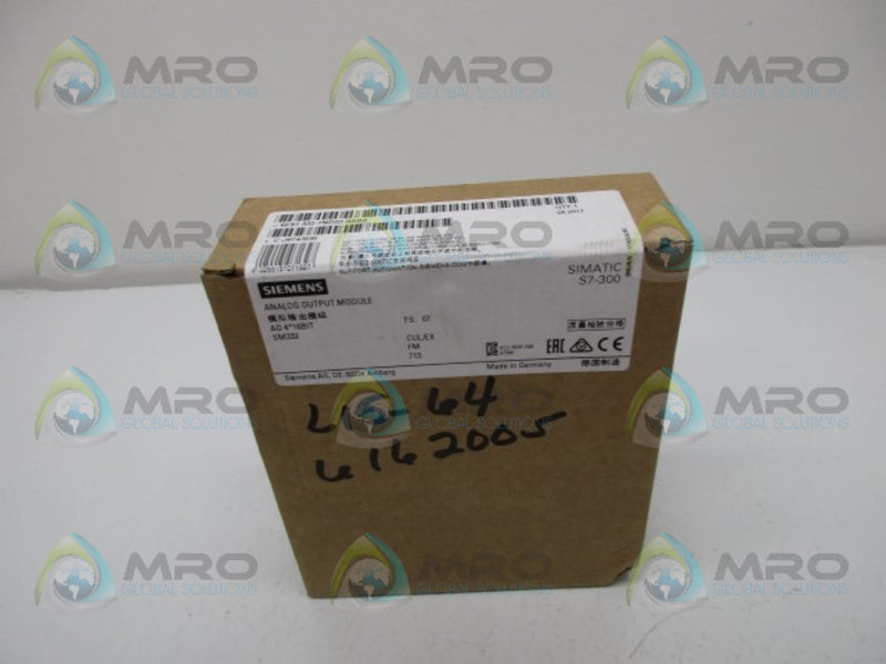 SIEMENS 6ES7332-7ND02-0AB0 * FACTORY SEALED *