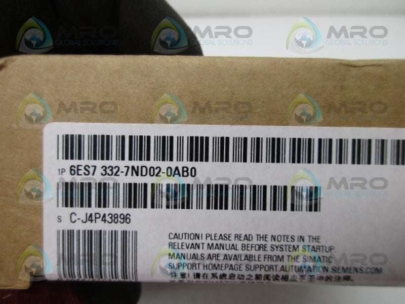 SIEMENS 6ES7332-7ND02-0AB0 * FACTORY SEALED *