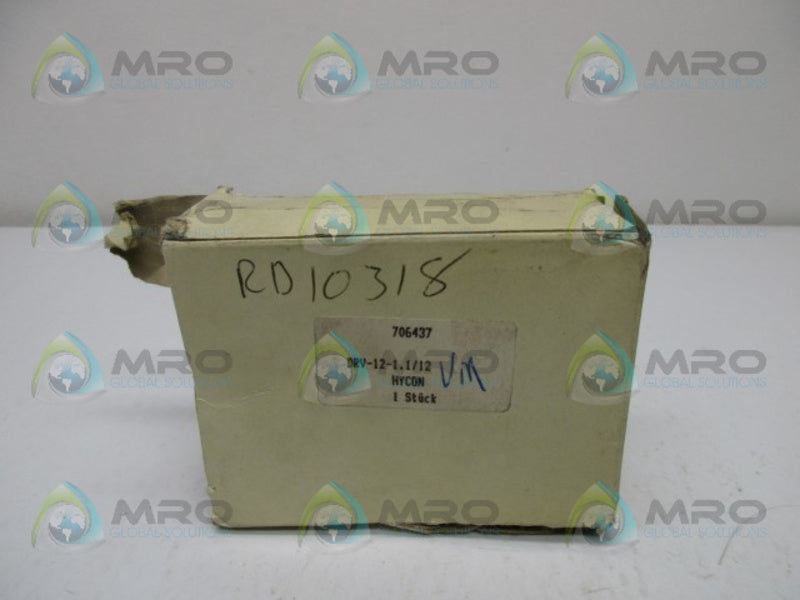 HYCON DRV-12-1.1/12VM VALVE  NSMP