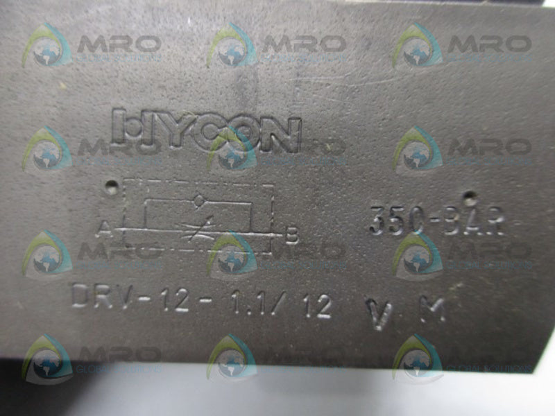 HYCON DRV-12-1.1/12VM VALVE  NSMP