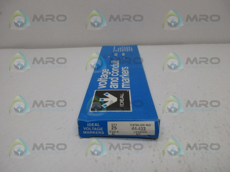 IDEAL 44-432 VOLTAGE AND CONDUIT MARKERS (BOX OF 25)  NSMP