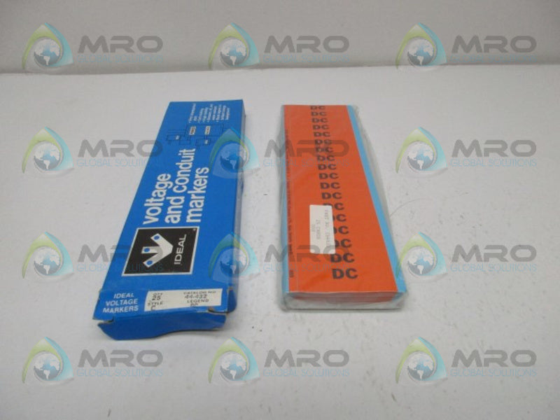 IDEAL 44-432 VOLTAGE AND CONDUIT MARKERS (BOX OF 25)  NSMP
