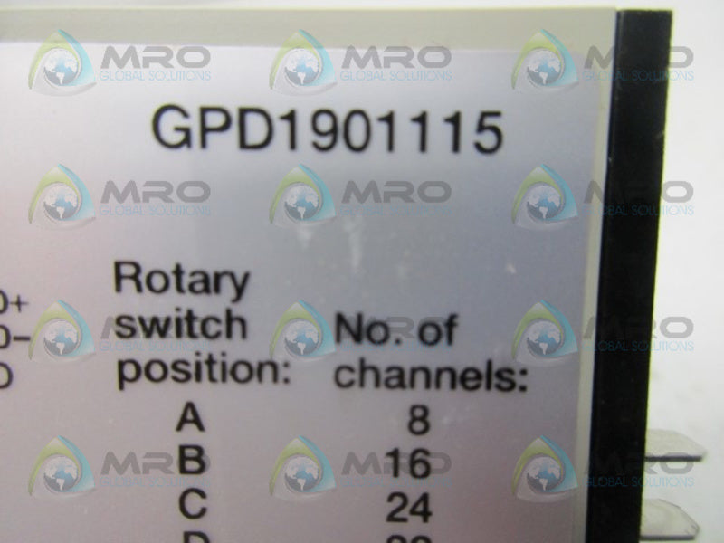 CARLO GAVAZZI GPD1901115 CHANNEL GENERATOR  NSMP