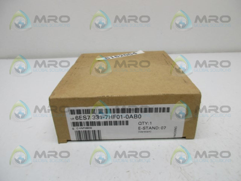 SIEMENS SIMATIC 6ES7331-7HF01-0AB0 MODULE ANALOG 8AI 14BIT * FACTORY SEALED *
