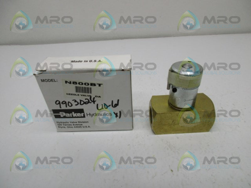 PARKER N800BT FLOW CONTROL NEEDLE VALVE  NSMP