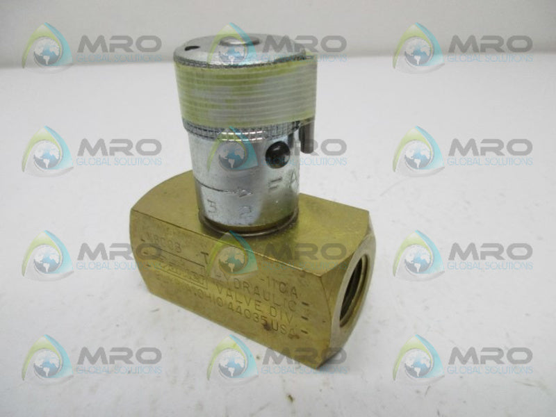PARKER N800BT FLOW CONTROL NEEDLE VALVE  NSMP