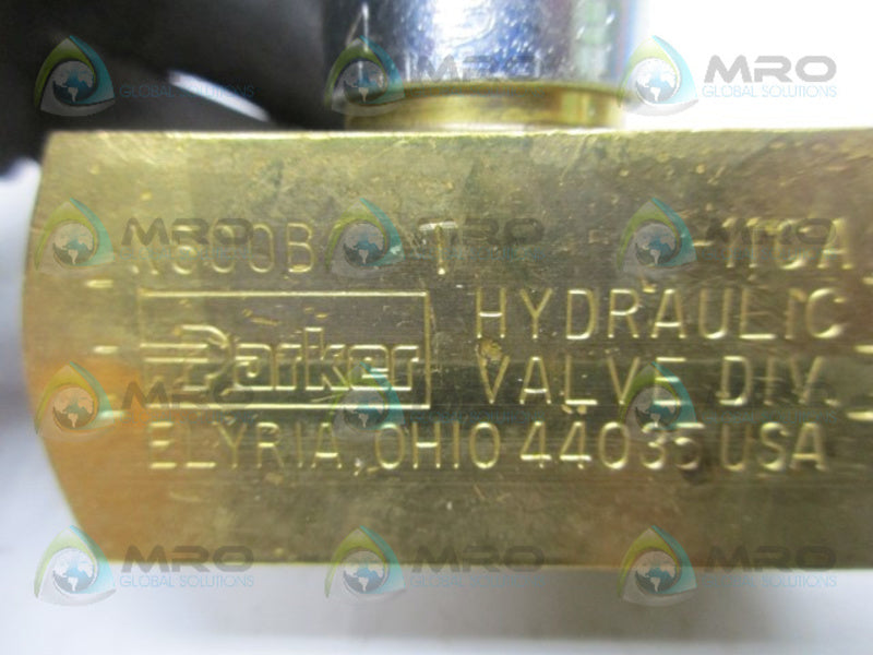 PARKER N800BT FLOW CONTROL NEEDLE VALVE  NSMP