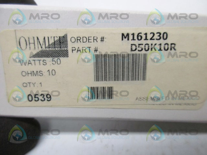 OHMITE D50K10R WIREWOUND RESISTOR  NSMP