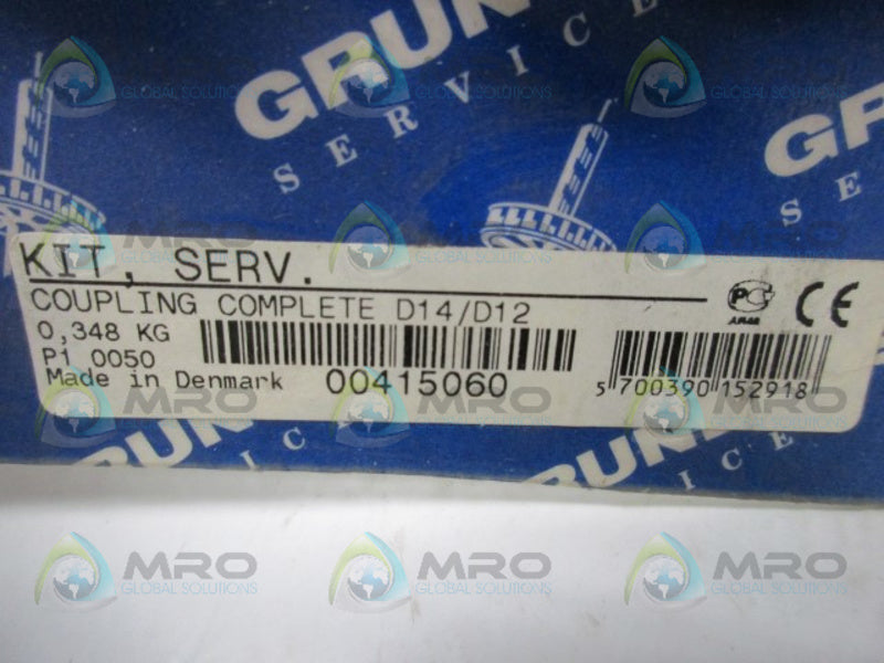 GRUNDFOS D14/D12 COUPLING COMPLETE SERVICE KIT  NSMP