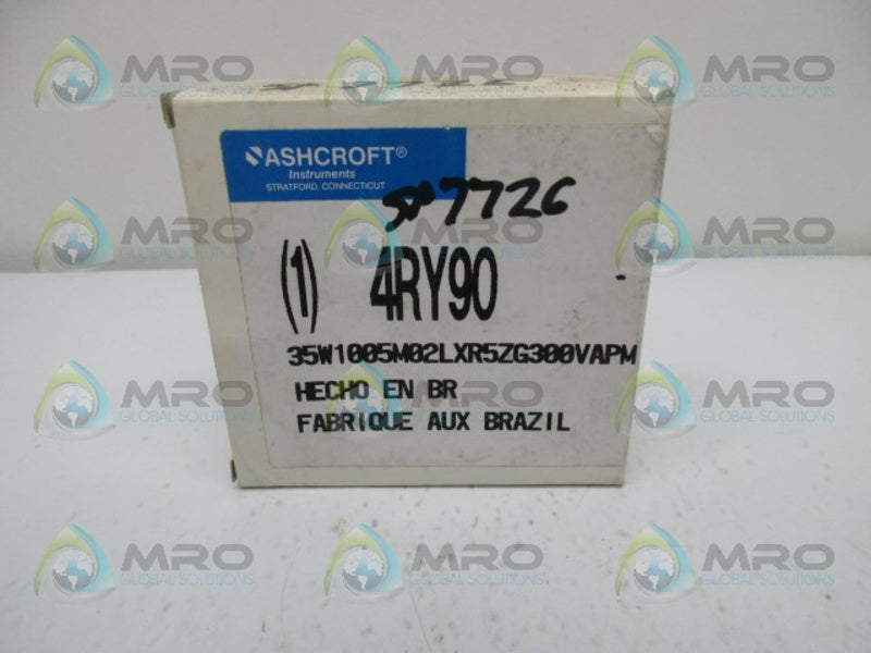 ASHCROFT 4RY90 PRESSURE GAUGE  NSMP