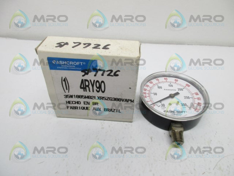 ASHCROFT 4RY90 PRESSURE GAUGE  NSMP