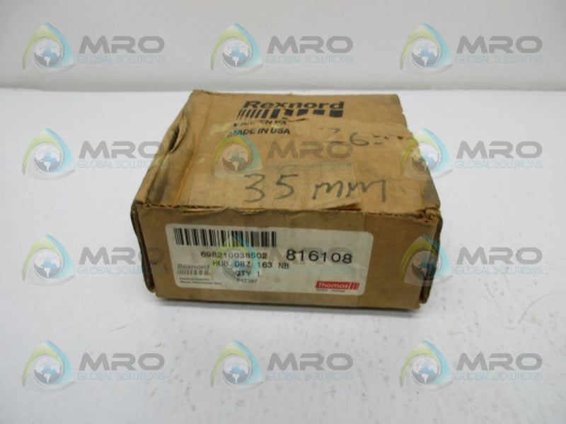 REXNORD 816108 HUBDBZ163NB NSMP