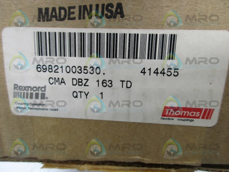 REXNORD 414455 COUPLING CMADBZ163TD  NSMP