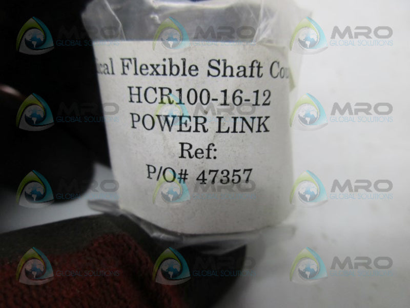 HELICAL HCR100-16-12 FLEXIBLE SHAFT COUPLING  NSNP