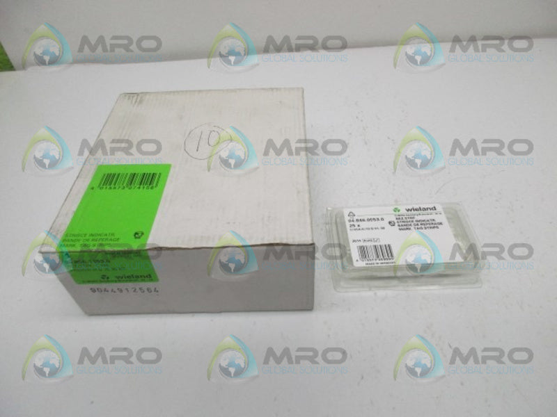 WIELAND 04.846-0953.0 MARKING TAG STRIPS (IN BOX)  NSMP