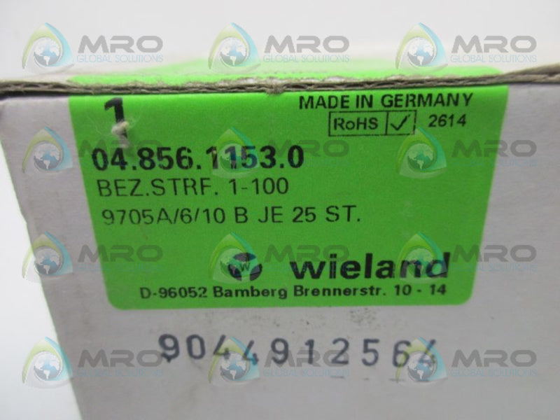 WIELAND 04.846-0953.0 MARKING TAG STRIPS (IN BOX)  NSMP