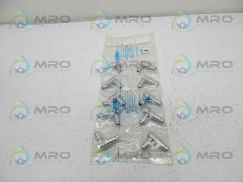 LEMO FHG.0B.306.CLAD42Z CONNECTOR lot of 10  * NEW IN FACTORY BAG *