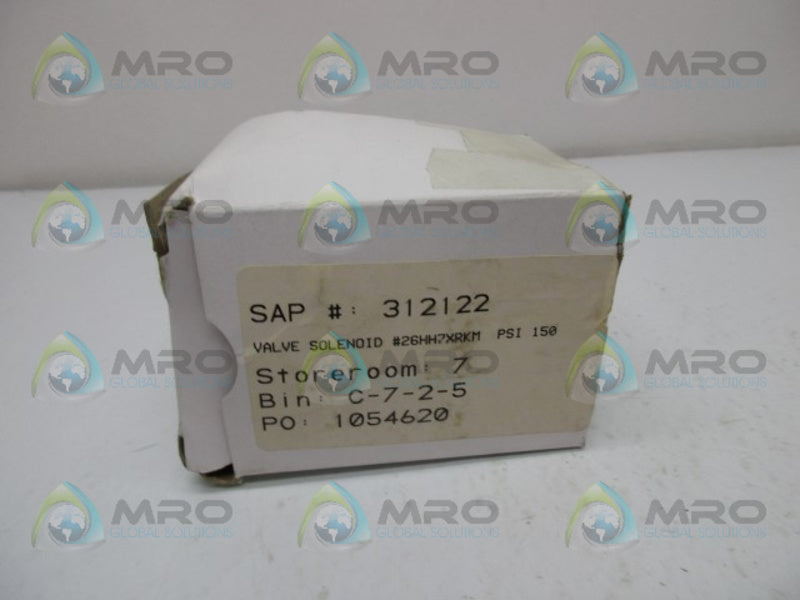 PETER PAUL 26HH7XRKM SOLENOID VALVE  NSMP