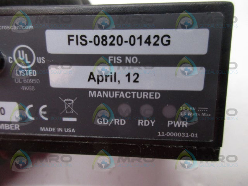 MICROSCAN FIS-0820-0142G BARCODE SCANNER  NSMP