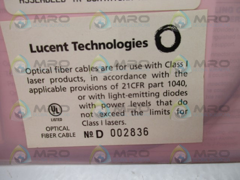 BLACK BOX FL1E-E 002FT .6M OFN OPTICAL FIBER CABLE  NSMP