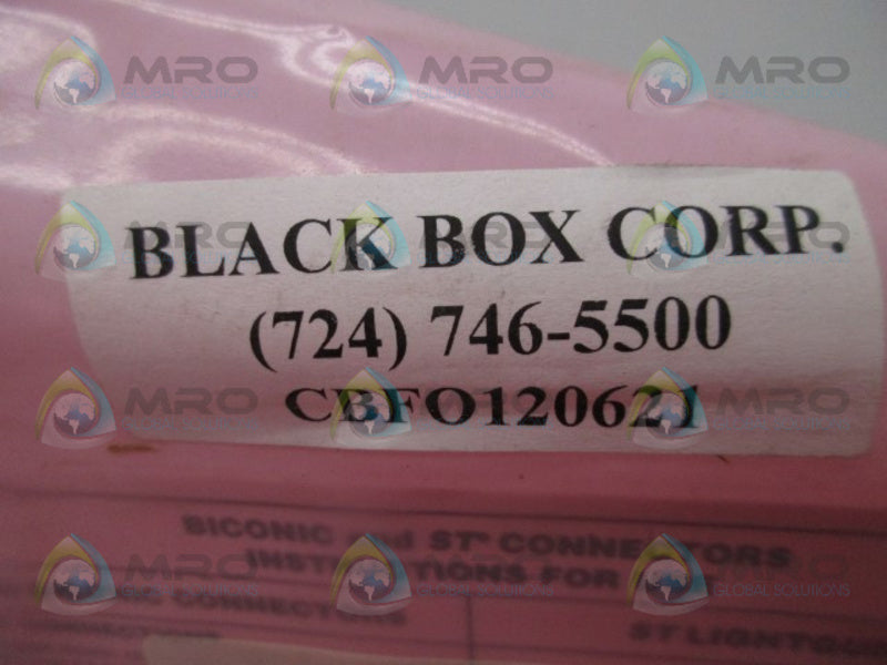 BLACK BOX FL1E-E 002FT .6M OFN OPTICAL FIBER CABLE  NSMP