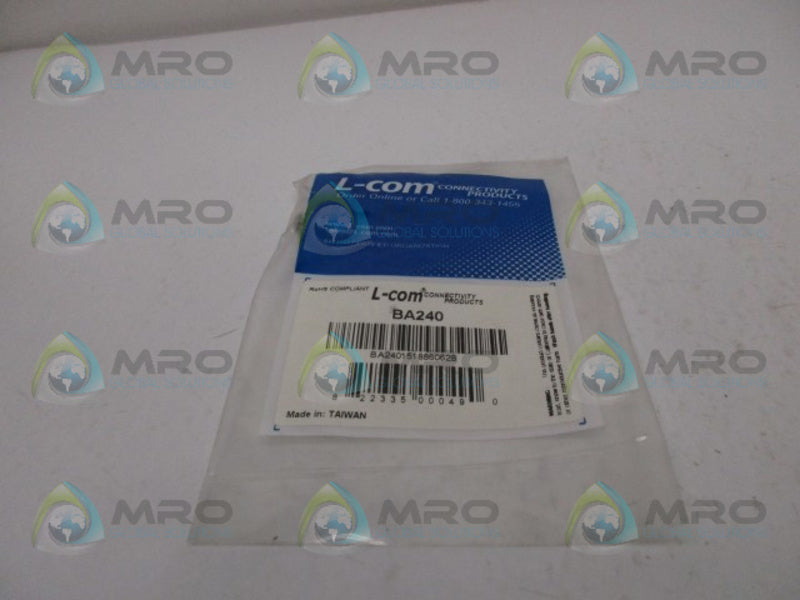 L-COM BA240 COAXIAL ADAPTER BNC FEMALE  NSMP