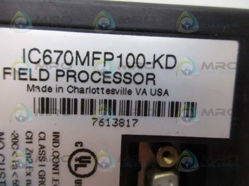 FANUC IC670MFP100-KD MICRO FIELD PROCESSOR  NSMP