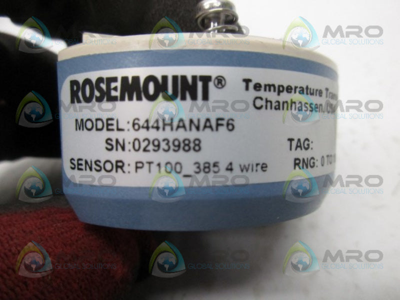 ROSEMOUNT 644GANAF6 TEMPERATURE TRANSMITTER  NSMP