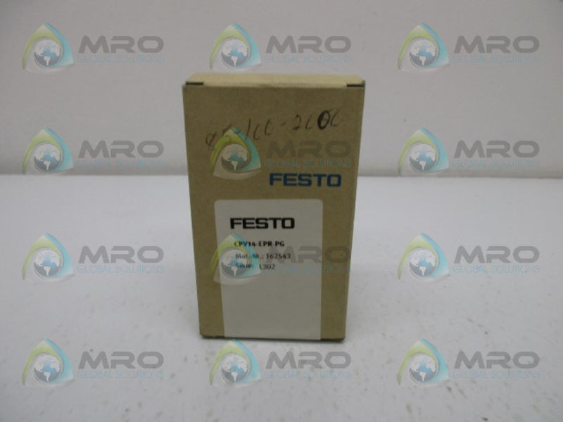 FESTO CPV14-EPR-PG END PLATE  NSMP