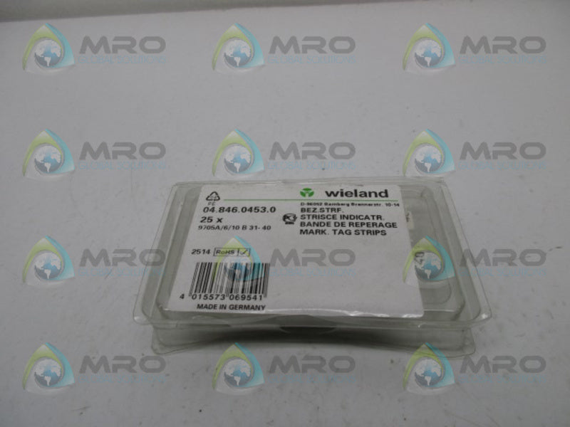 WIELAND 04.846.0453.0 9705A/6/10 B 31-40 (PKG OF 25)  NSMP