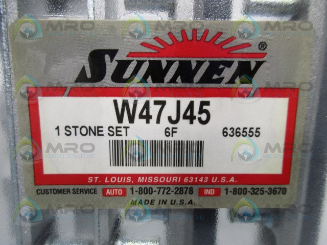SUNNEN W47J45 HONES STONE SET * NEW IN ORIGINAL PACKAGE *