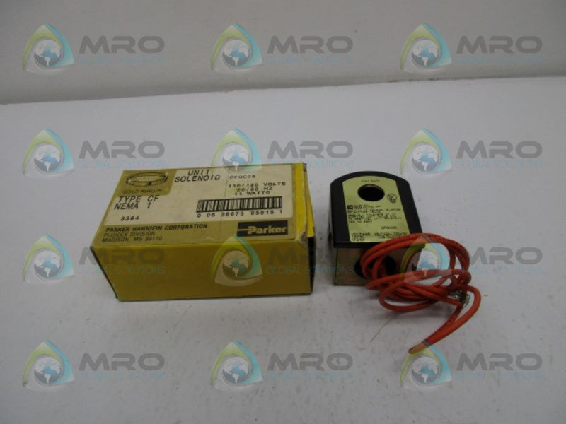 PARKER CF6C05 COIL SHUT OFF VALVE  NSMP