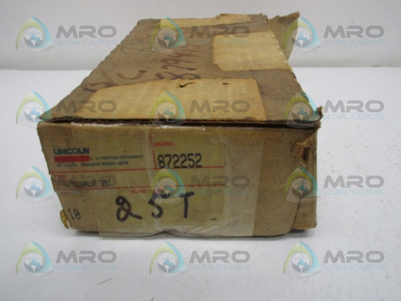 LINCOLN 872252A ML VALVE  NSMP