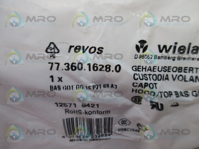 WIELAND 77.360-1628.0 HOOD * NEW IN FACTORY BAG *