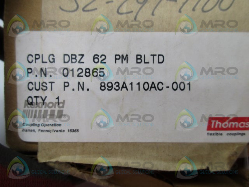 REXNORD 893A110AC-001 COUPLING  NSMP