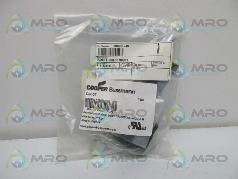 BUSSMANN DIR-07 DIRECT FUSED HANDLE * NEW IN FACTORY BAG *