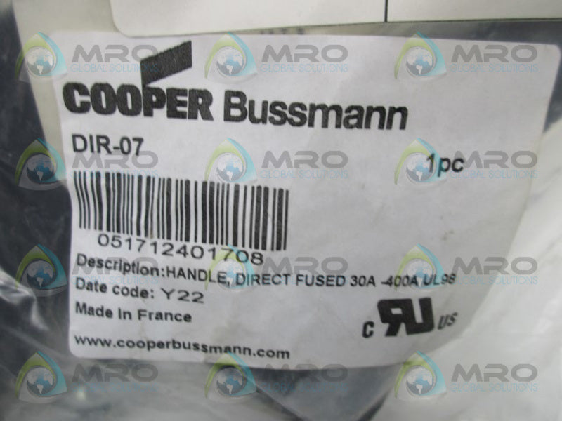 BUSSMANN DIR-07 DIRECT FUSED HANDLE * NEW IN FACTORY BAG *