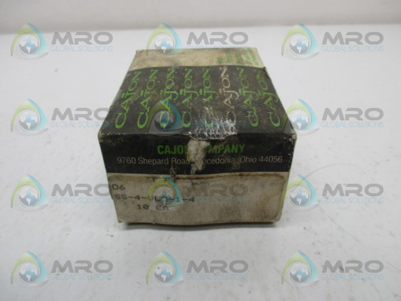 CAJON SS-4-VCO-1-4 O-RING FACE SEAL 1/4" PKG OF 10 NSMP