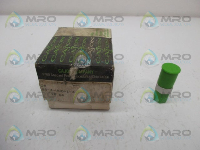 CAJON SS-4-VCO-1-4 O-RING FACE SEAL 1/4" PKG OF 10 NSMP
