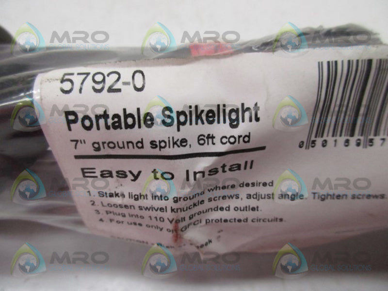 RACO 5792-0 PORTABLE SPIKELIGHT  NSMP