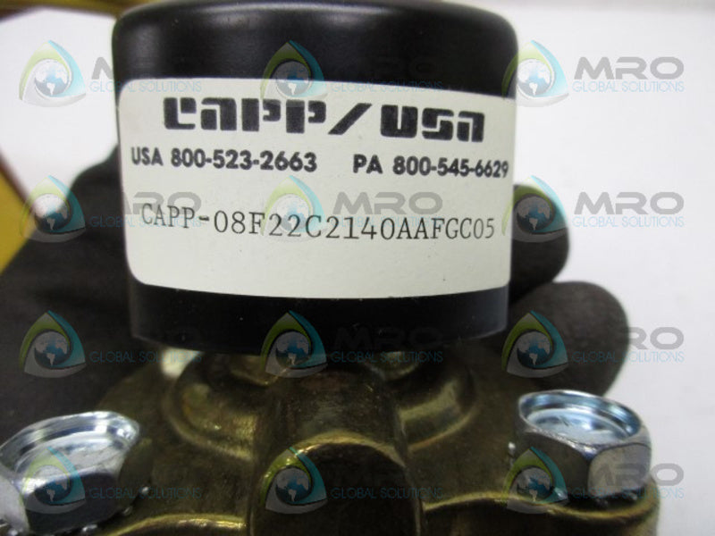 CAPP/USA 08F22C2140AAFGC05 SOLENOID VALVE 120/1140VAC  NSMP