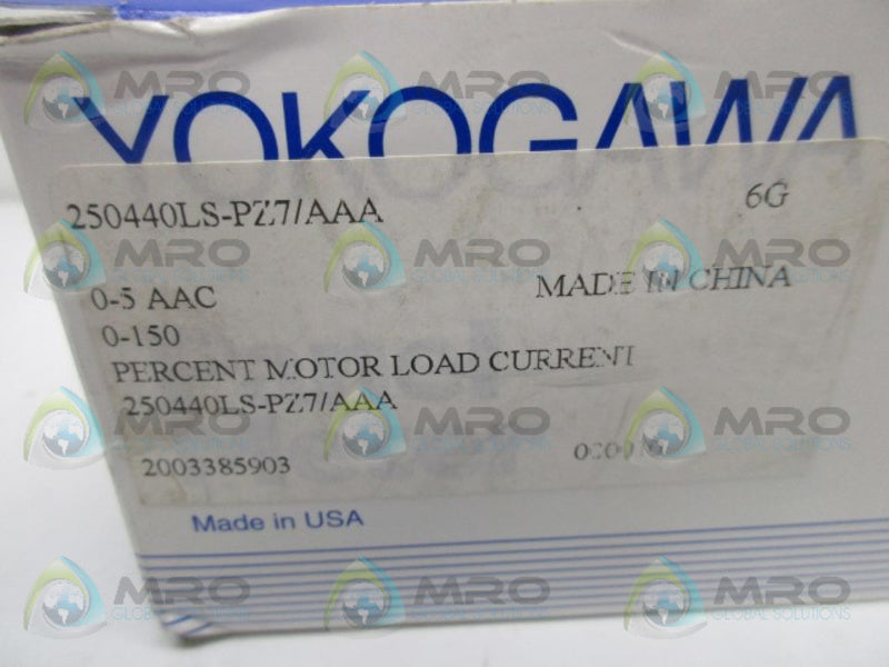 YOKOGAWA 250440LS-PZ7/AAA PANEL METER  NSMP